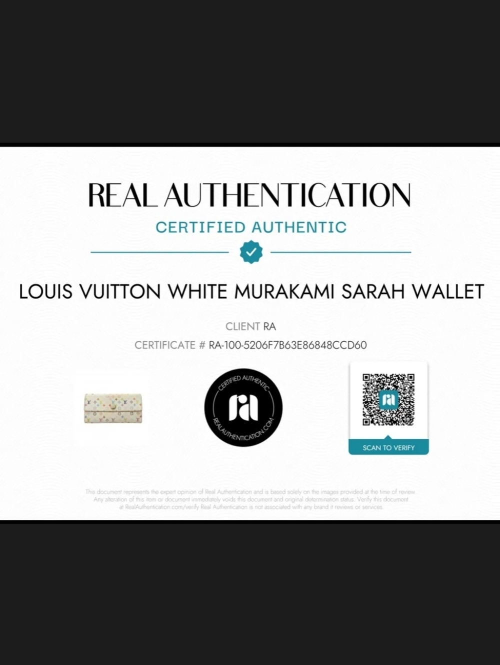 Y2K Louis Vuitton White Murakami Sarah Wallet Pink Interior - Authenticated! - Picture 6 of 14